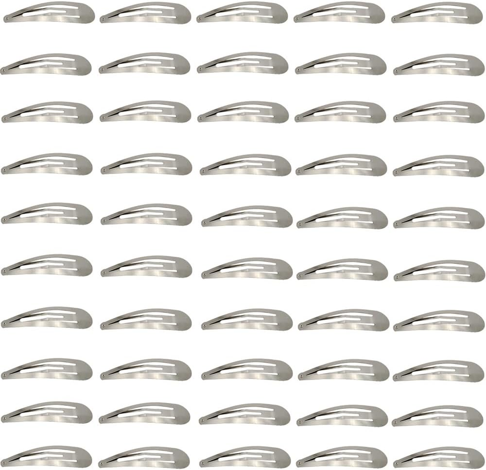 Cuicanfla 50 Pcs Snap Hair Clips, Snap Hair Clips Non-Slip Metal Barrettes for Women Accessories, No-Slip Hair Clips Barrettes for Women and Girls image number 5