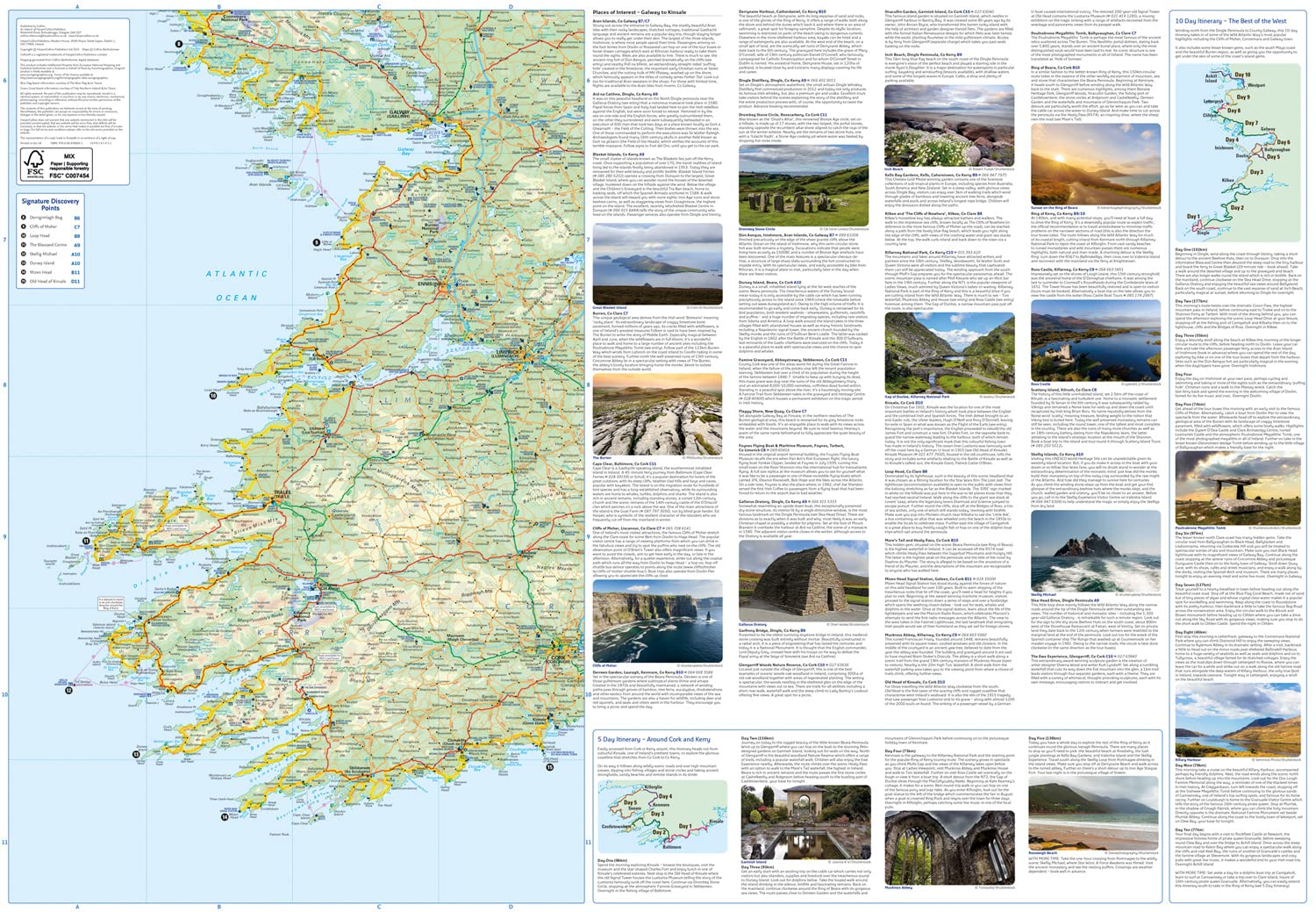 Wild Atlantic Way Pocket Map: the Perfect Way to Explore Ireland'S West Coast [Second Edition] image number 5