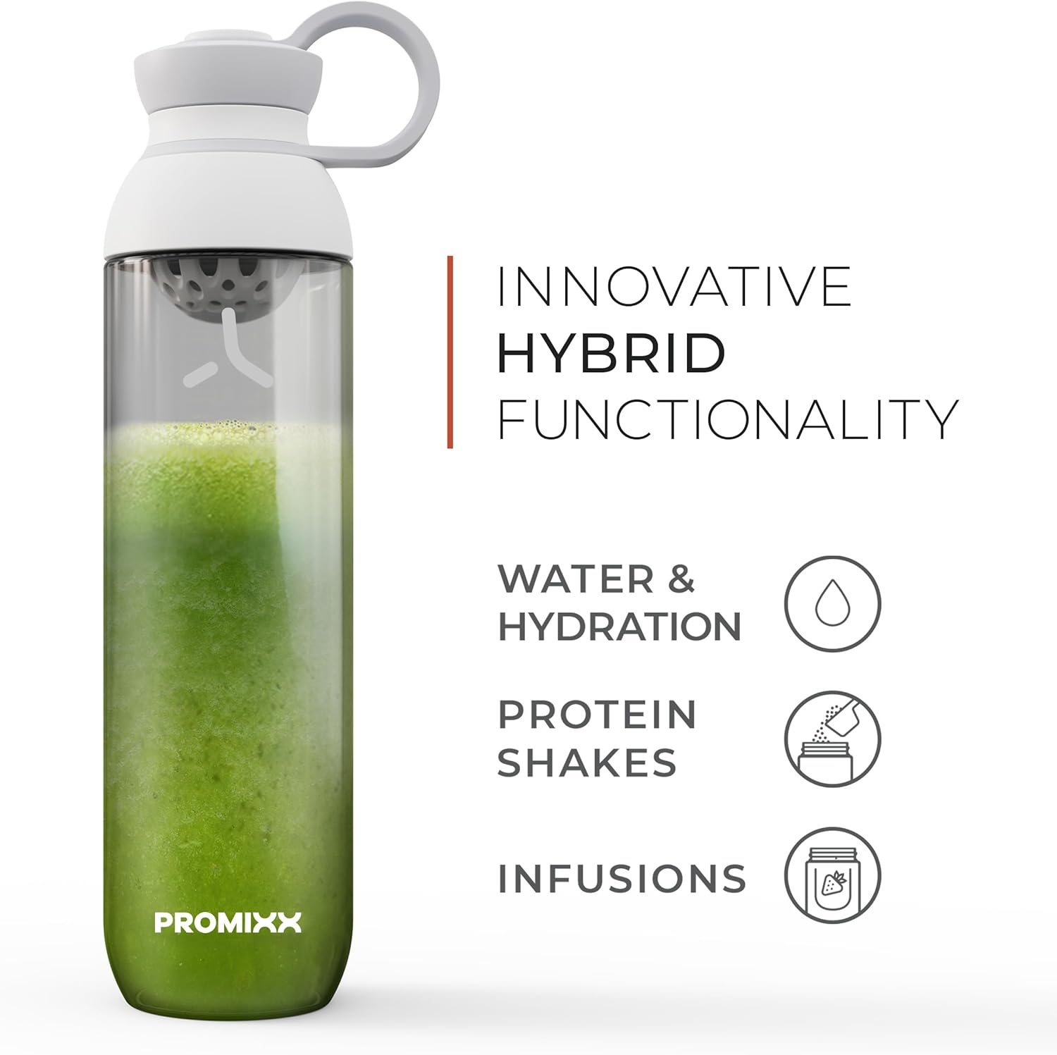 Promixx Form Sports Bottle New Edition for Infusions and Hydration - Sustainable Drinks Bottle with Leakproof Lid - 760Ml / 26Oz - Midnight Blue image number 5