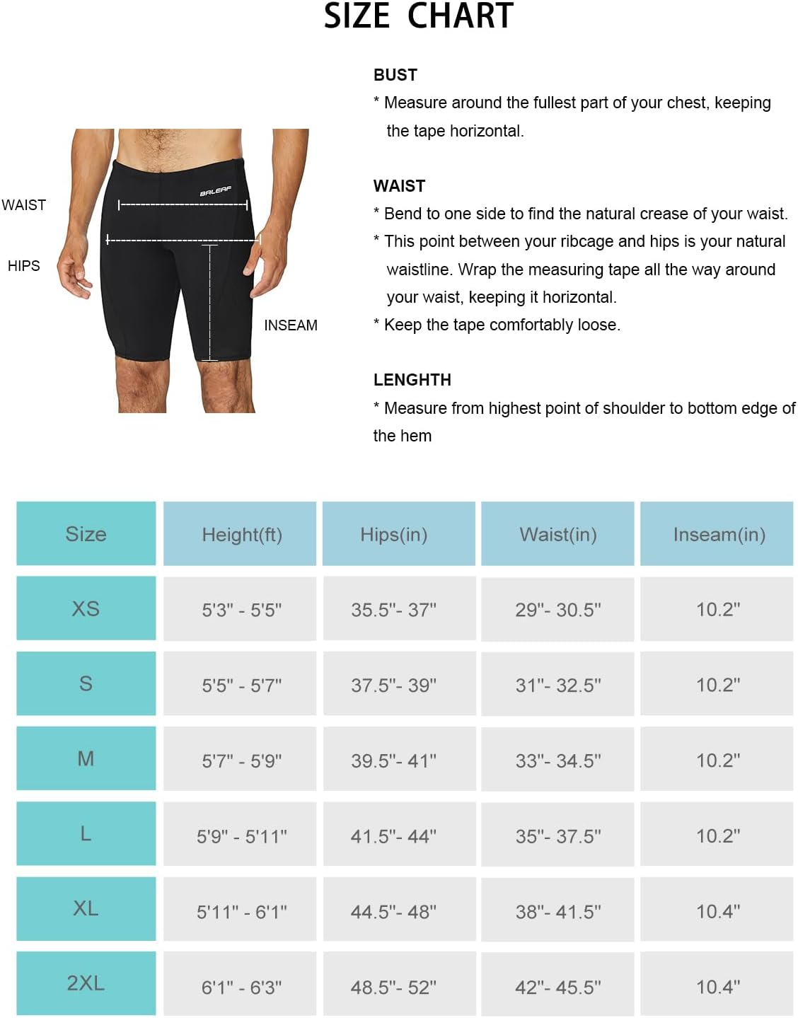 Baleaf Men'S Swimsuit Swim Jammers Athletic Training Swimwear Durable Team Lap Swimming Racing Competition image number 6