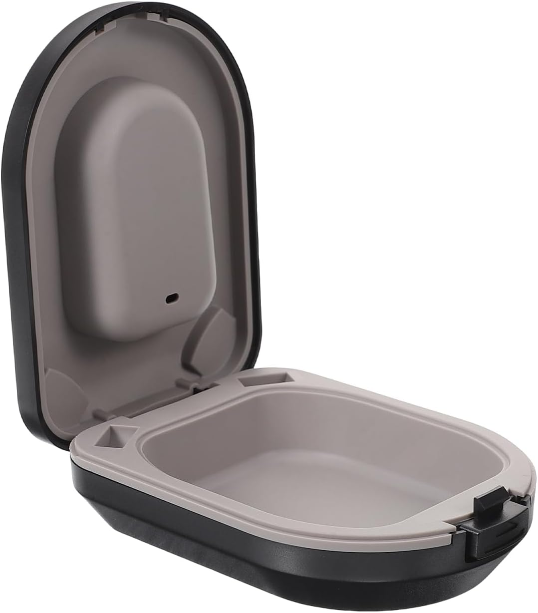 Healvian Portable Hearing Aid Case Small Protective Box for Hearing Devices with Drying and Cleaning Function Compact Travel Storage Organizer