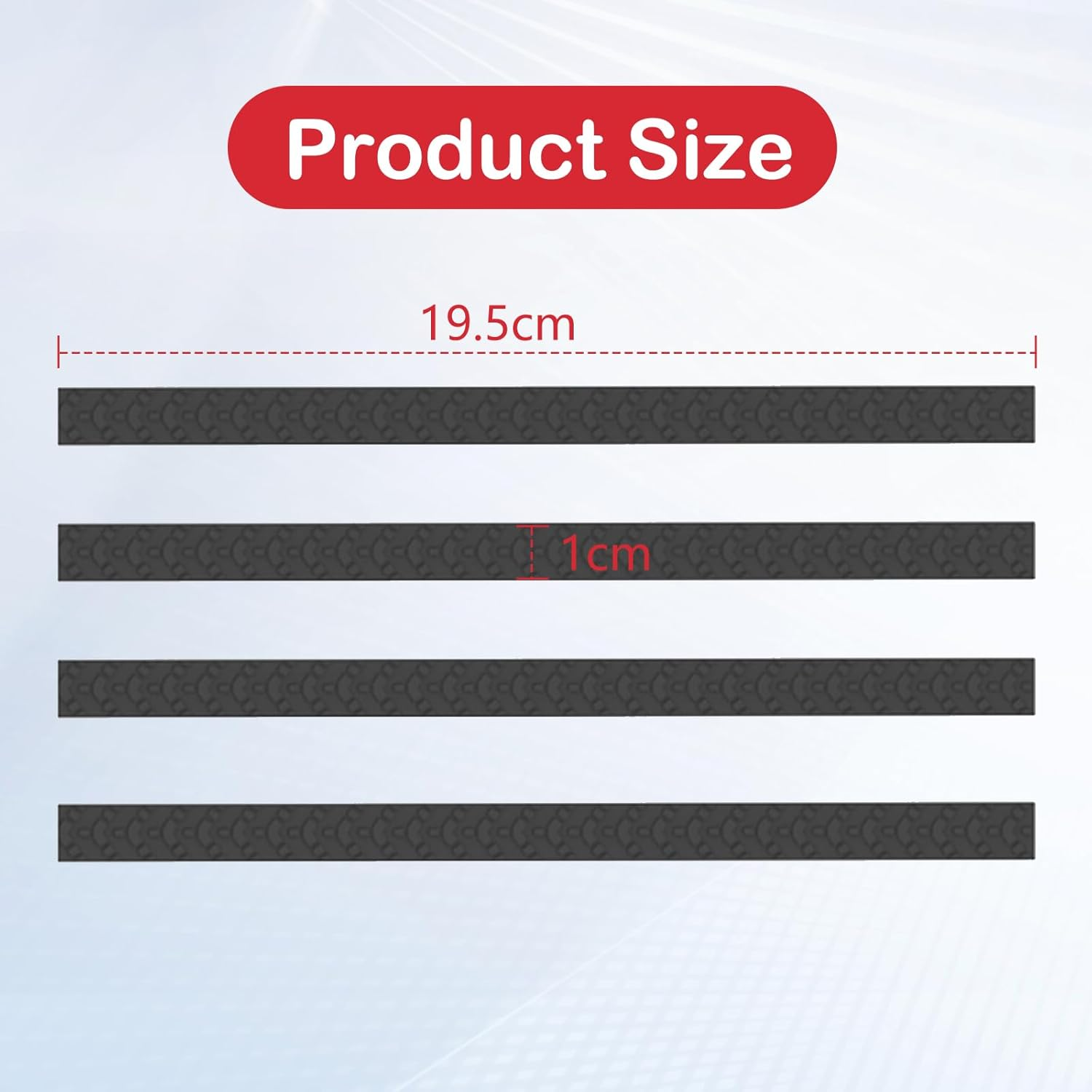 ACTIMED 8Pcs Silicone Luggage Wheel Covers - Silent Protection Suitcase Wheel Protector Covers (Black), Black, L, Scriptures image number 1