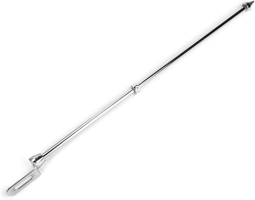 Universal Motorcycle Flagpole, Universal Motorcycle Rear Luggage Rack Mount Flag Pole Stainless Steel Luggage Rack Pole Accessory (Plating Color)