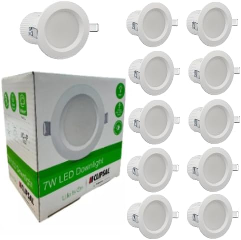 Cllpsal Downlight TPDL1C3-7W LED Dimmable Tri Colour 750 Lumens 10 Pack
