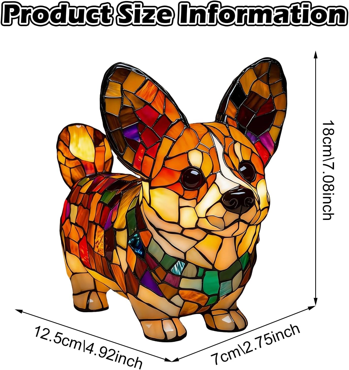 TZQFROCE Corgi Lamp Cute Vintage Table Lamp Dog Series LED Lamp Pet Decorative Lamp 3D Table Lamp Home Decor for Bedroom Lighting for Dog Lovers image number 2