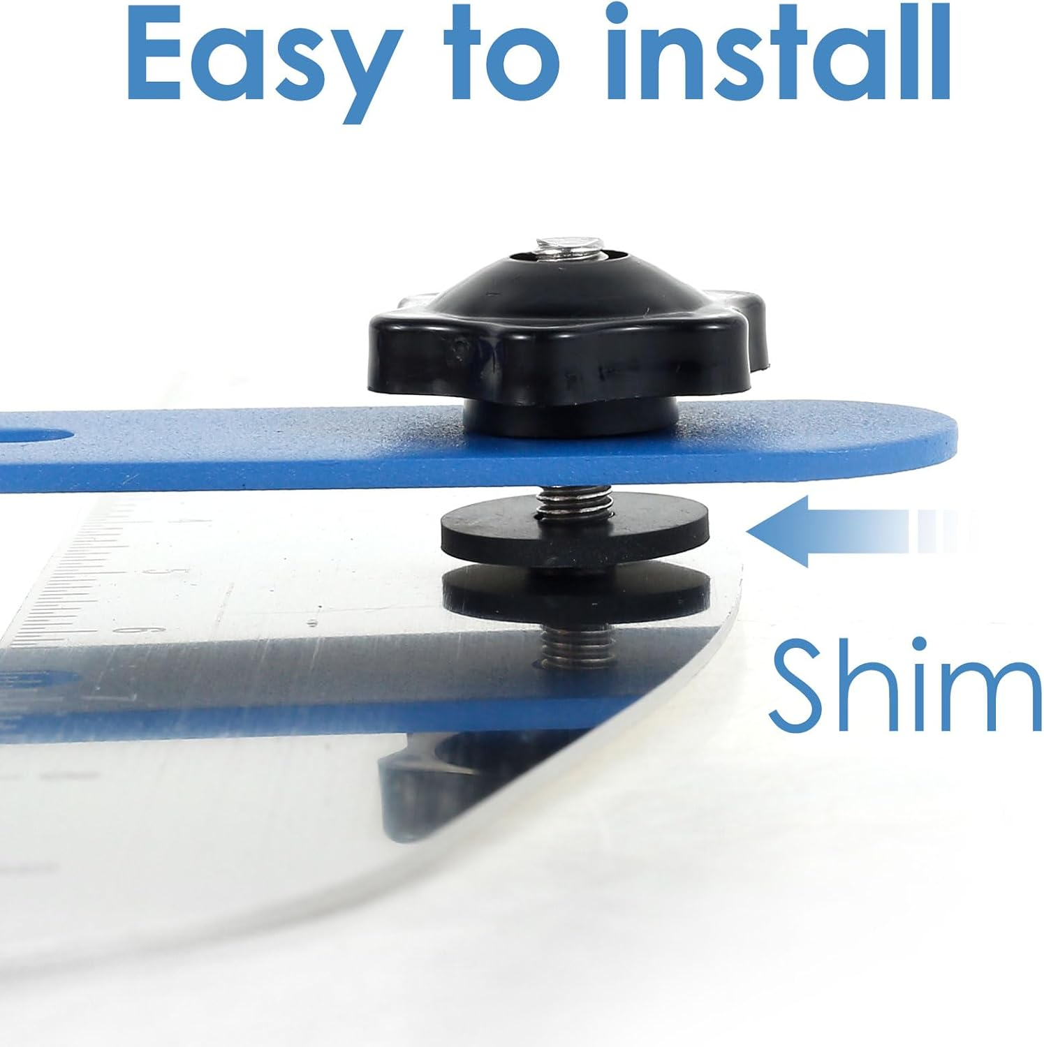 Stair Tread Gauge Template Tool, Adjustable Aluminum Alloy Measuring Stair Tool, 11-60 Inch High Precision Stair Tread Jig for Stairs Risers Partitions Shelf and Cutting Drywall image number 1