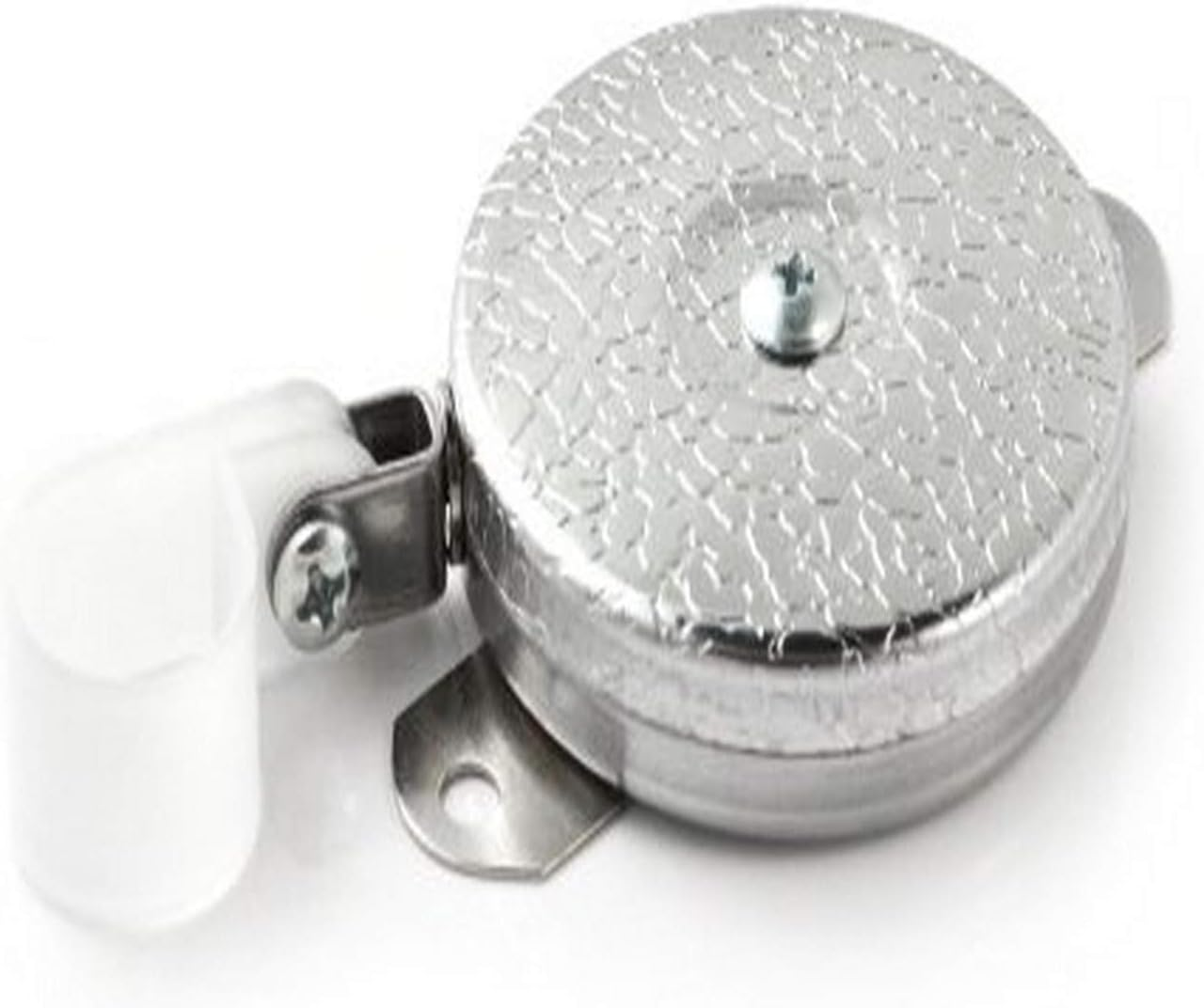 KEY-BAK Industrial Retractable Reel with 48" Stainless Steel Cable, Steel Bracket Back, Chrome Front, 8 Oz. Retraction, Plastic Hose Clamp image number 3