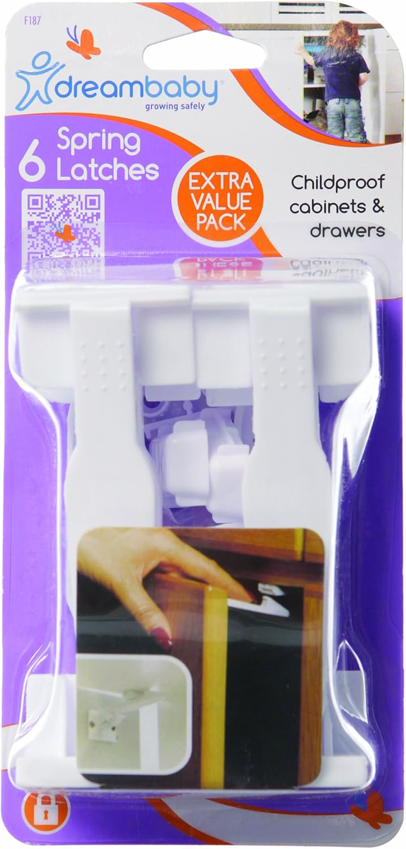 Dreambaby Spring Latches, 6 Pack image number 2