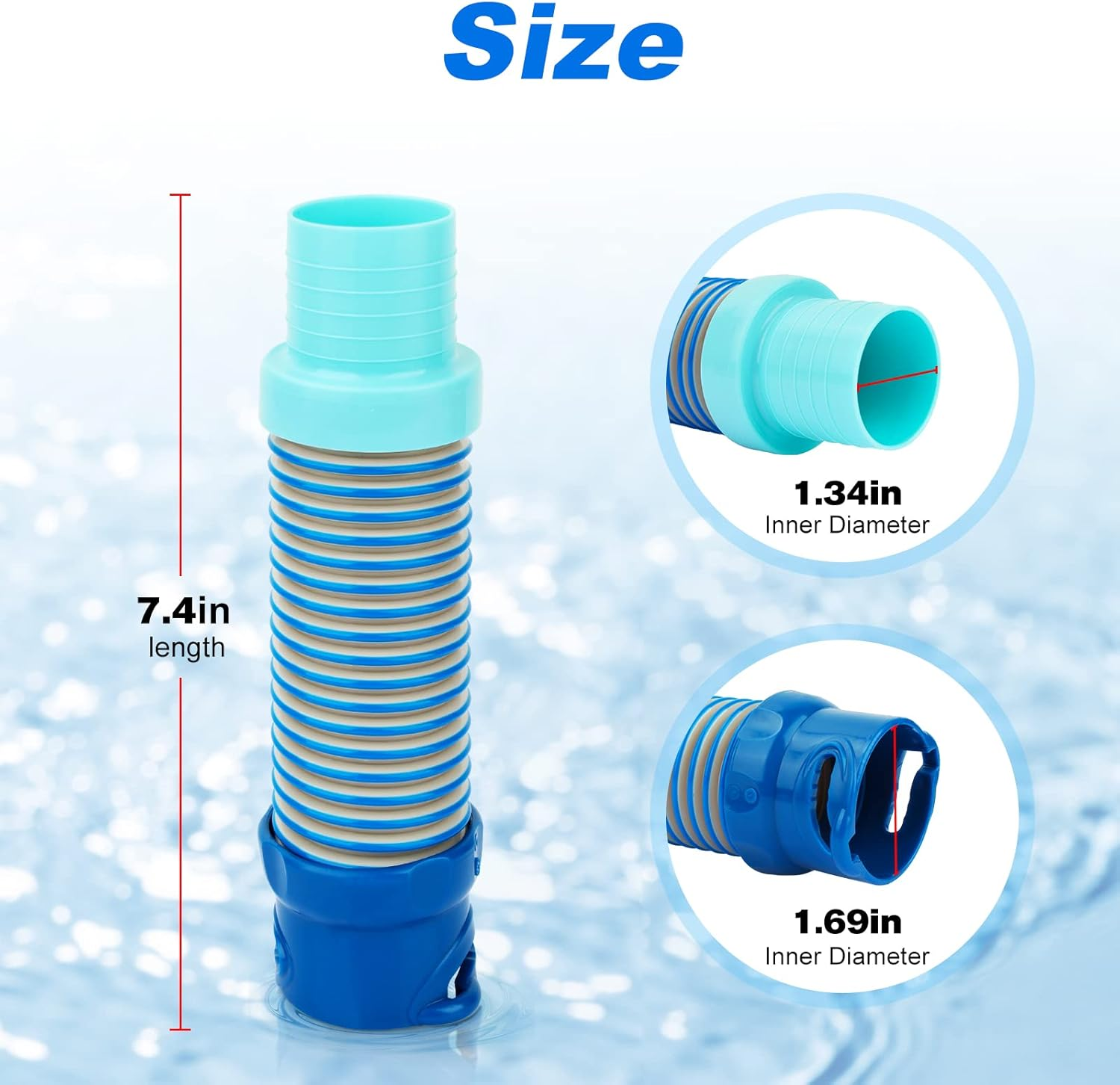 FELHOOD X77094 Pool Vacuum Hose Adapter Wimming for Zodiac Baracuda MX8 Cleaner Leaf Catcher Pool Cleaner Suction Fitting Adapter image number 2