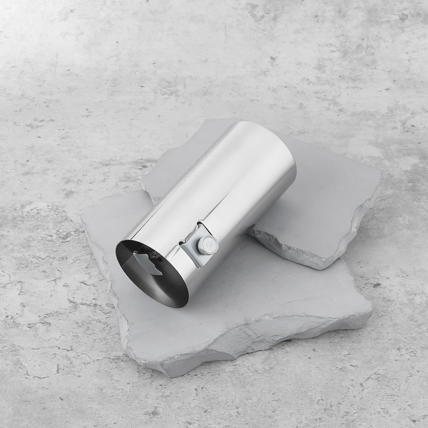 Car Stainless Steel Exhaust Tip Trim 106X50Mm Compatible with Fiat 500 Brava Bravo Duna Fiorino Idea Panda image number 6