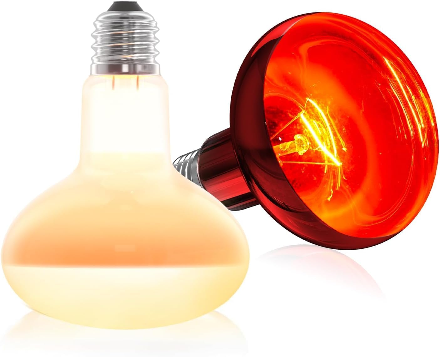 Glowup 100 W Heat Lamp Turtles E27 R80 Daylight Sun Spotlight and Infrared Heater 220 V Reptile Lamp Terrarium Heat Lamp UV Lamp Tortoise for Lizards, Turtles, Chicks image number 1