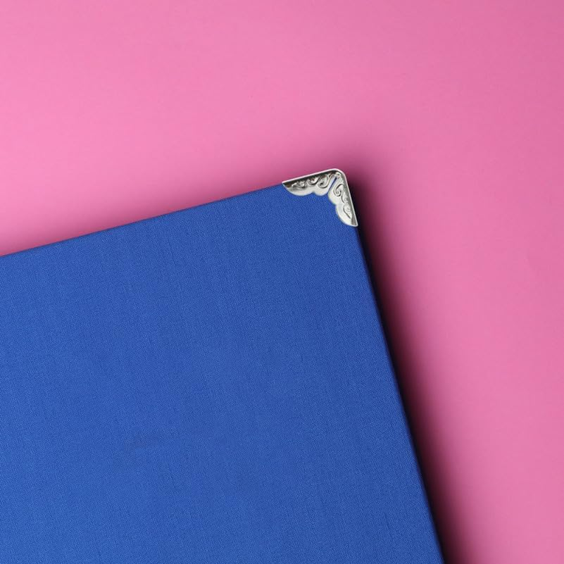 Ciieeo 40Pcs Silver Metal Book Corners Corner Protectors for Books Albums Scrapbooks Decorative Edge Guards Metal Book Corner Protectors image number 1