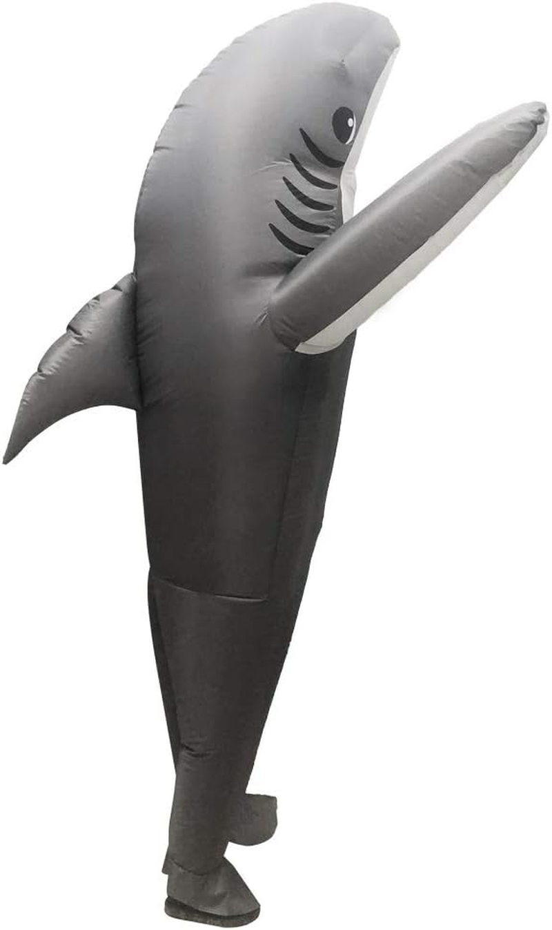 Inflatable Shark Costume Blow up Fancy Dress Cosplay Party Adults image number 5