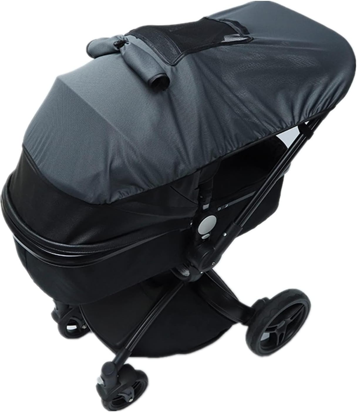Sun Shade for Strollers, Universal Stroller Sun Protection Cover with UPF 50+ Sunshade UV Block for Baby (Black) image number 3