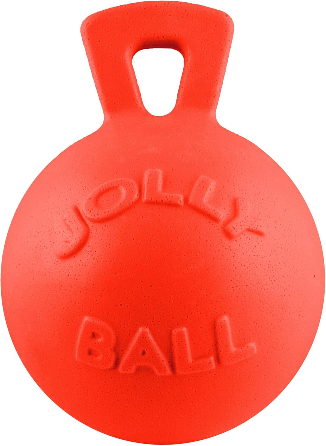 Jolly Pets Tug-N-Toss Heavy Duty Dog Toy Ball with Handle, 8 Inches/Large, Light Purple image number 4