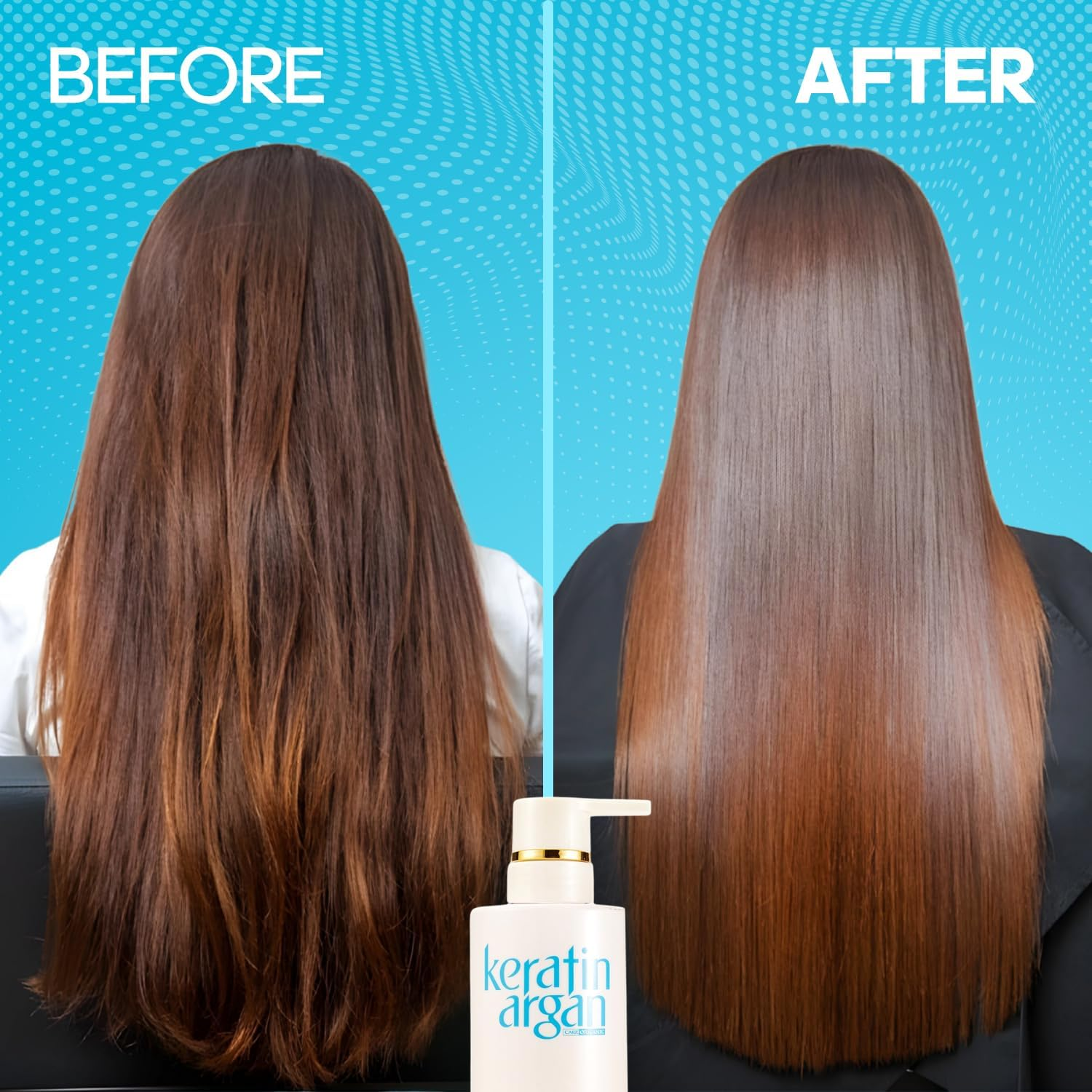 Professional Keratin Shampoo with Argan Oil 16.9Oz &ndash; Damaged Hair Shampoo, Damage Repair, Anti-Hair Loss, Silky Smooth, Sulfate & Paraben Free, for All Hair Types - 500Ml image number 4