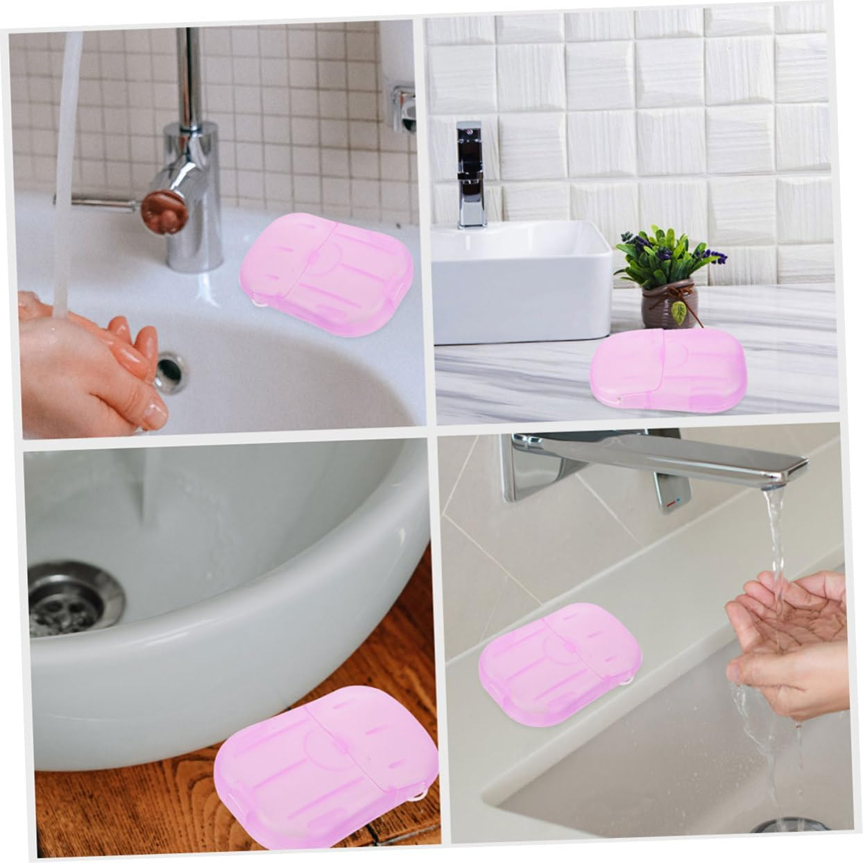 WESIEVYA Portable Soap Sheets for Travel of Soap Flakes Safe and for Outdoor Activities Conveniently Packaged for Hand Washing for Camping and Business Trips image number 3