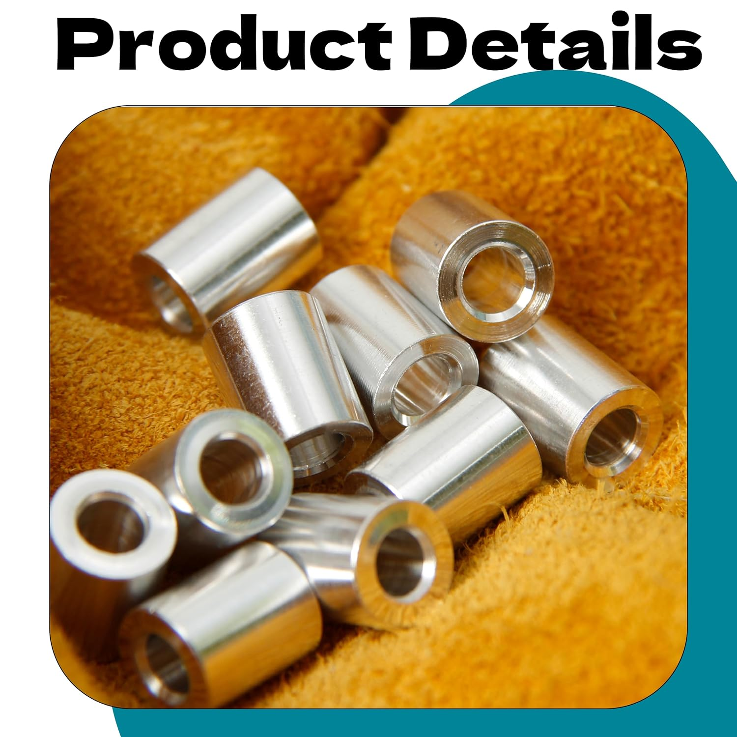 Zhooooonglf 10Pcs M4 Aluminum Spacers, Metal Spacer Aluminum round 4.2Mm ID X 8Mm OD X10Mm L Thickness Screw Standoff for M4Screw Bolts Silver image number 1