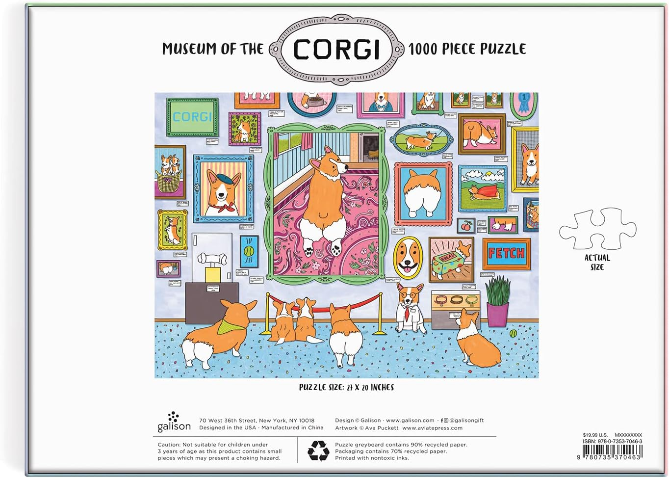Museum of the Corgi 1000 Piece Puzzle: 1000 Piece image number 5