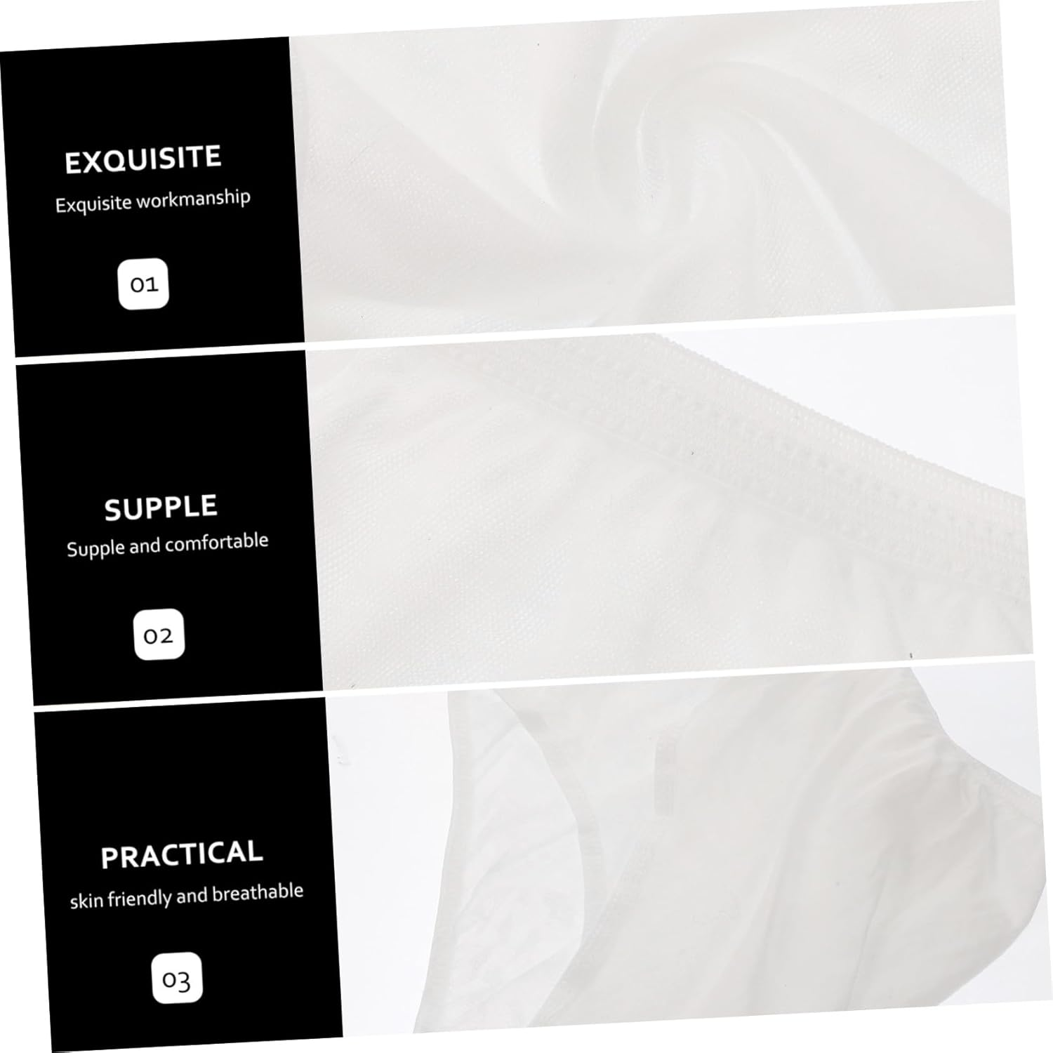 FOMIYES 4Pcs Disposable Postpartum Maternity Panties XXL Soft Cotton Women Period Briefs Lightweight Comfortable Breathable Underwear for Mothers White image number 6