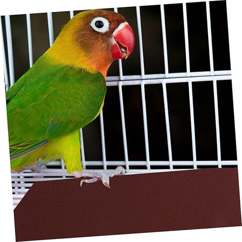 Ksngtixe 20 Pcs Sand Perch Covers for Bird Cages - Safe Claw Grinding Pads for Parrots, Budgies & Small Birds | Durable Non-Slip Perch Liners with Quiet Design image number 5