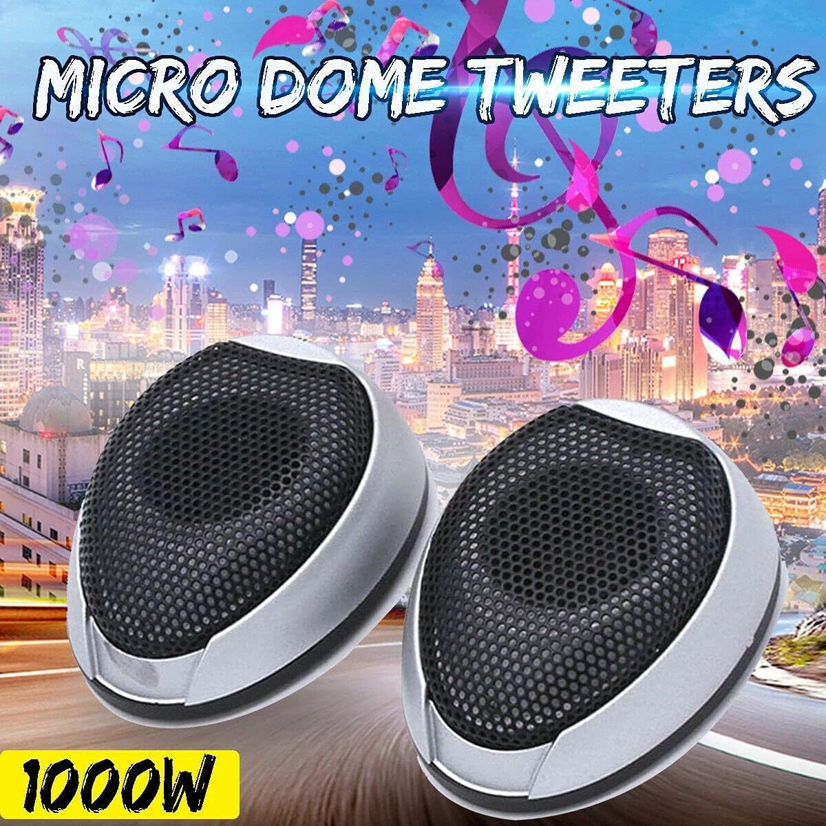 Suesacy 12V 1000W Universal Car Hifi Tweeter Audio Stereo Sound Speaker Horn image number 2