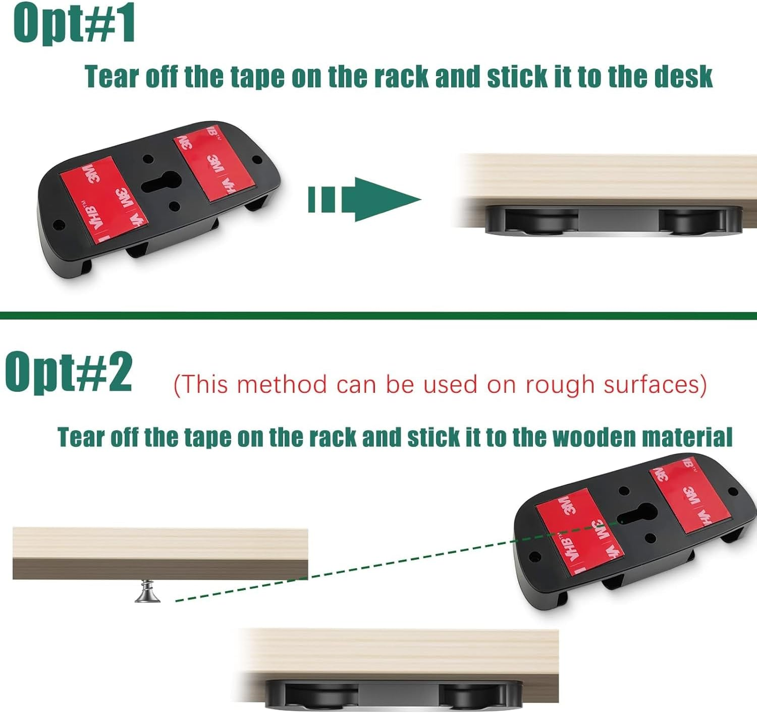 2 Pcs Controller Desk Mount Fit for Playstation 5/Playstation 4 Controller, PS5 Controller Holder Storage Rack, No Drilling Stick under Desk Stand Hanger for PS4 Gaming Controllers