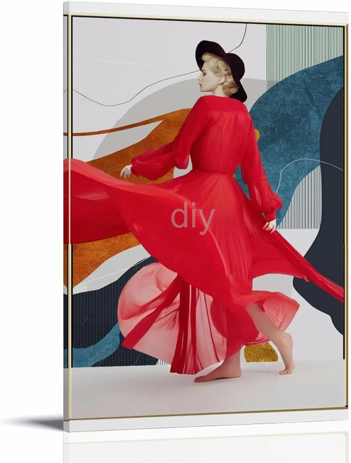 Redclothegirls Poster Canvas Painting Wall Art Picture Home Decor Print for Bedroom Living Room Dorm Study Bar Office 16X24Inch(40X60Cm) Frame-Style