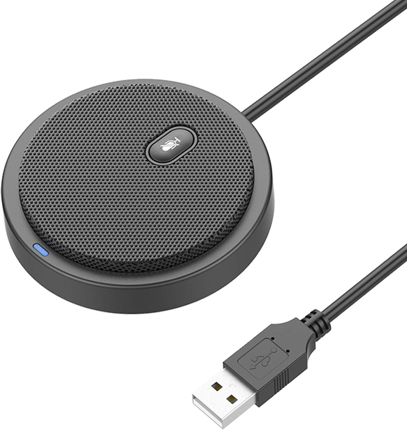Upgraded USB Conference Microphone for Computer, 360&deg; Omnidirectional Condenser Mic with Mute Key, Great for Video Conference, Gaming, Chatting, Skype, Plug & Play, Windows Macos, Ideal for Gift image number 3