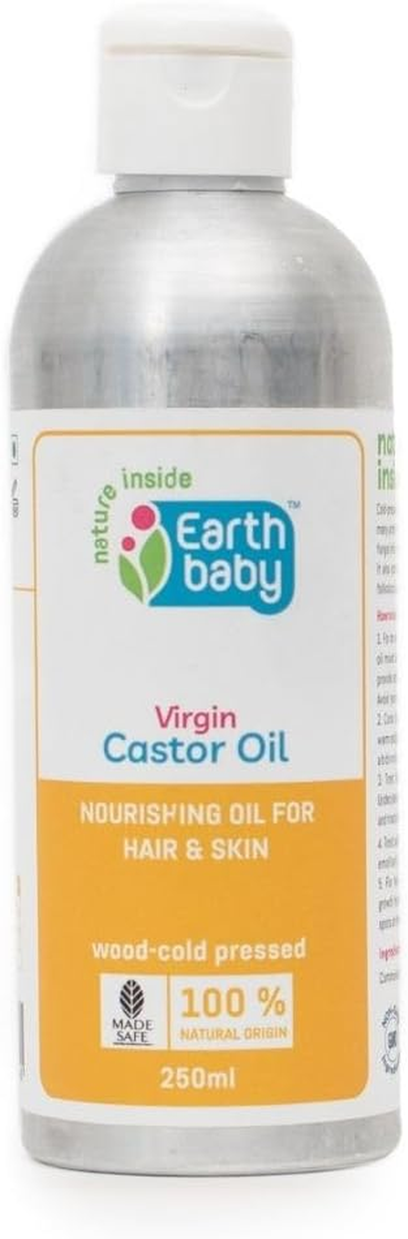 Earthbaby Cold Pressed Castor Oil, 250Ml
