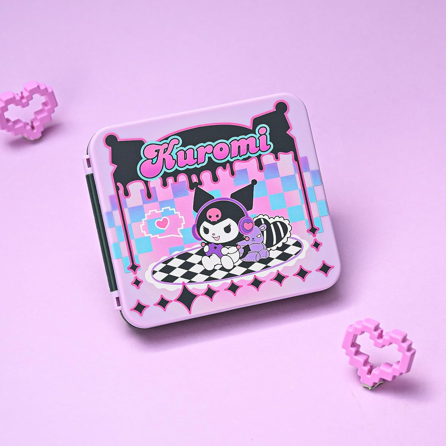 Kuitmor Switch Game Card Case Compatible with Switch 2 (2025) Portable Game Holder Cartridge Case for NS 2 with 12 Game Card Slots, Purple image number 1