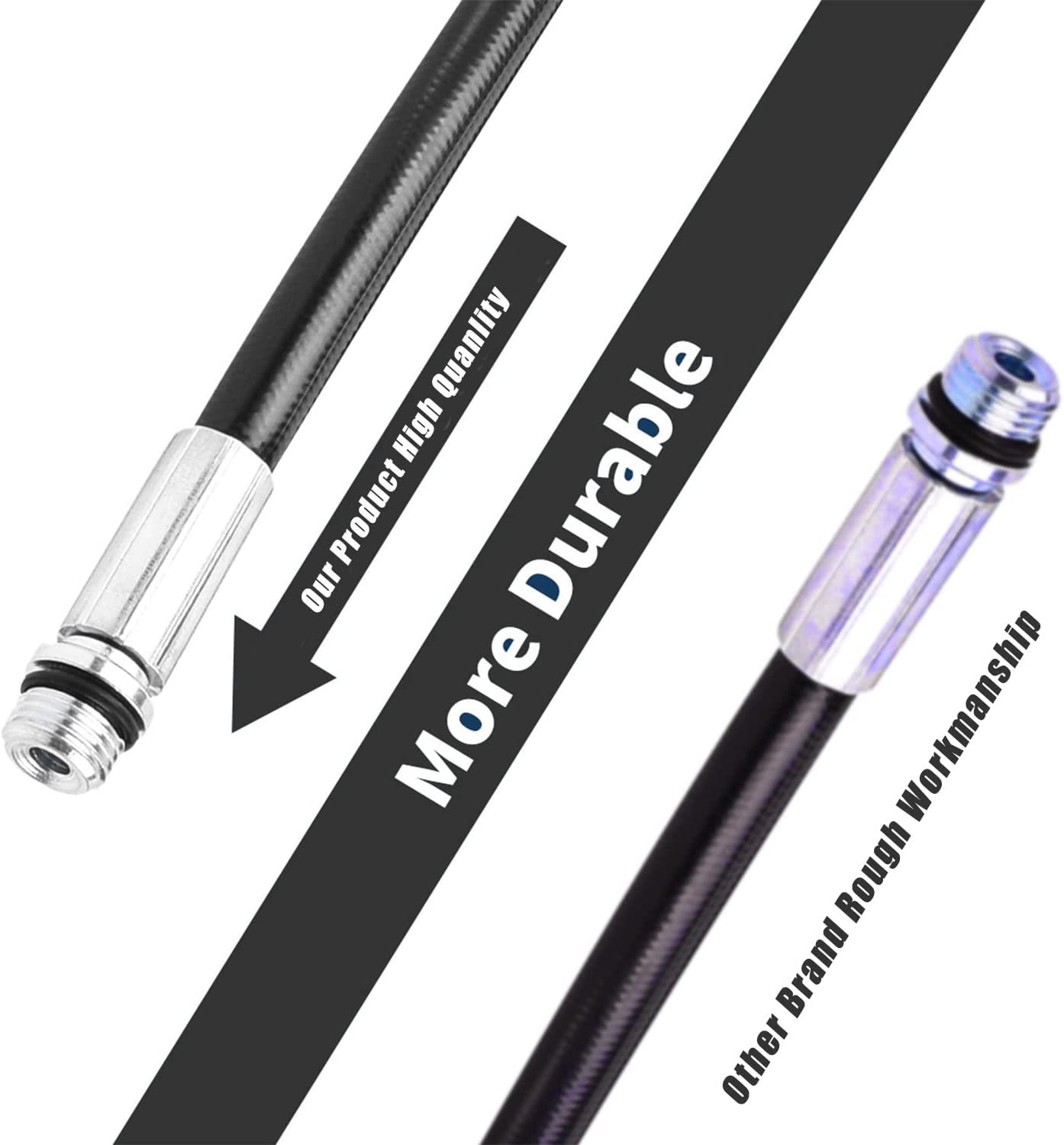 Pressure Washer Drain Pipe Hose Cleaning Kit for Karcher K2-K7 Series and LAVOR Pressure Washer, with Jet Nozzle and Rotating Jet Nozzle, 15 M/50FT, 180 Bar and 2700 PSI image number 5