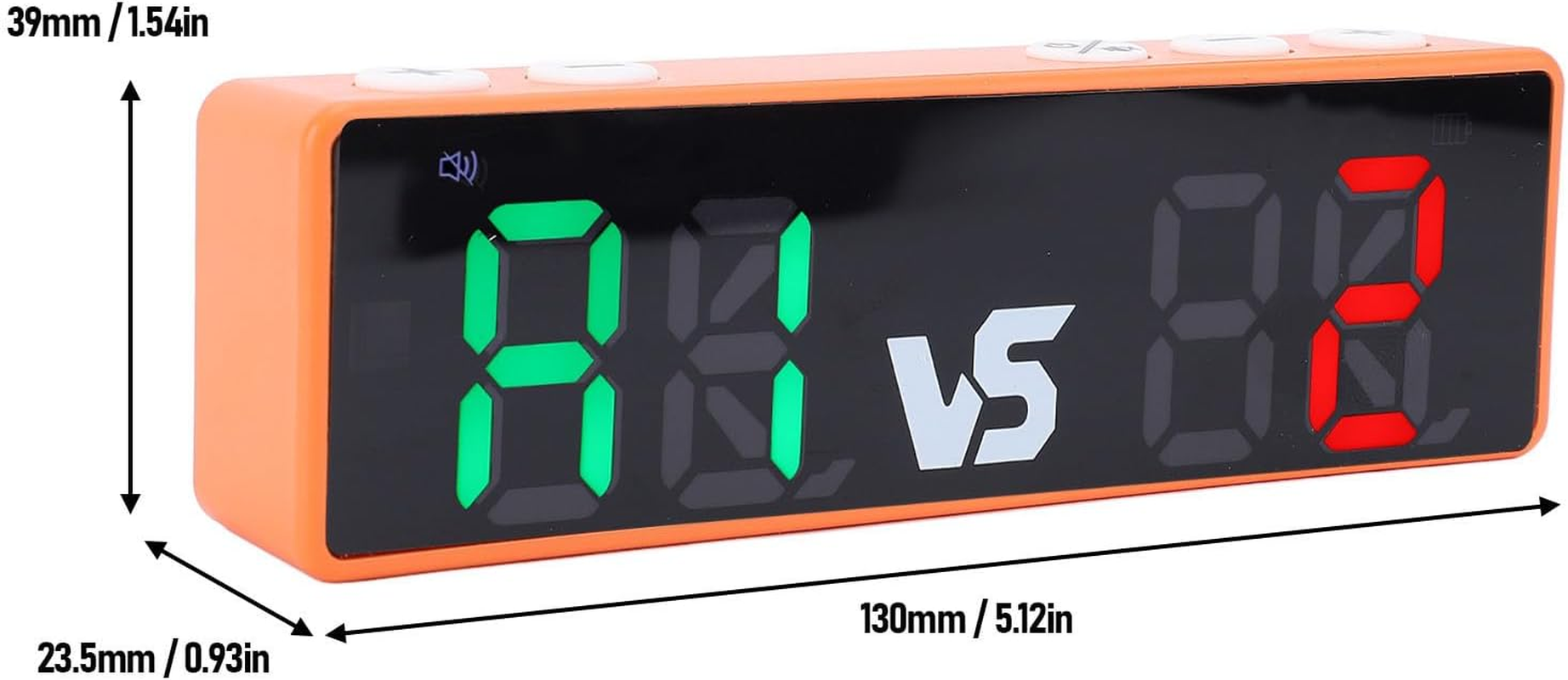 Mini Digital Scoreboard, 4 Digits Cornhole Score Keeper with Long Battery Life, Loud Buzzer, Suitable for Basketball Baseball Volleyball image number 3