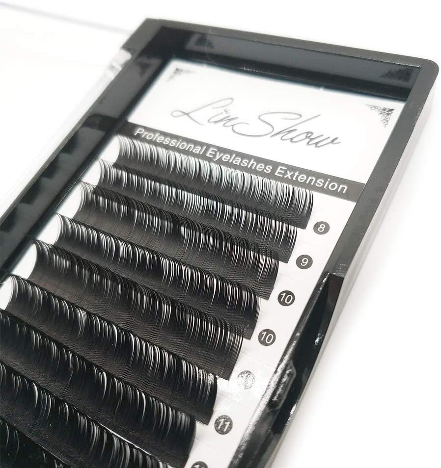 Linshow Eyelash Extensions Individual Lashes 0.20Mm C Curl Classic Lashes Handmade Mink Eyelash Extension Professional Salon False Lashes image number 3