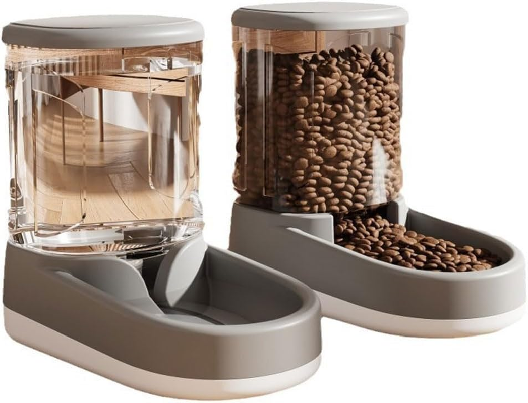 Automatic Pet Feeder and Water Dispenser Set, Pet Food Dispenser, Automatic Pet Feeder, Perfect for Small Medium Dogs Animals, Ensures Fresh Meals and Hydration