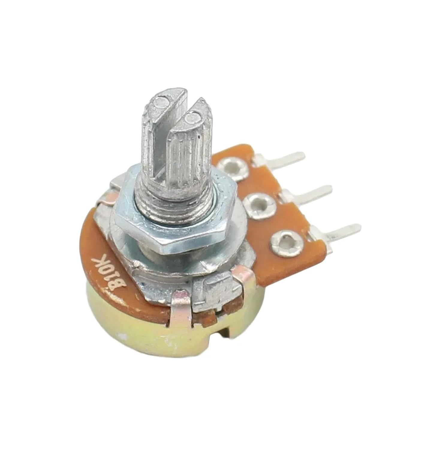 SKXMOD 1Pcs WH148 1K 2K 5K 10K 20K 50K 100K 500K 1M &Omega; 3Pin Knurled Shaft Linear Taper Rotary Potentiometer Resistor W/Knob for Audrino(50K Ohm) image number 1