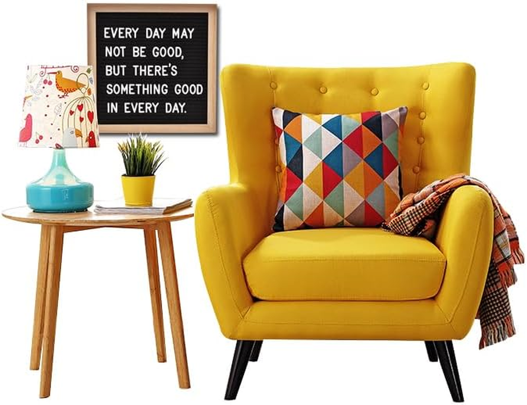 Felt Letter Board with 294 Letters, Numbers, Symbols - 10X10 Inch Changeable Message Board with Wooden Frame Wall Mount (Black) - Brown image number 6