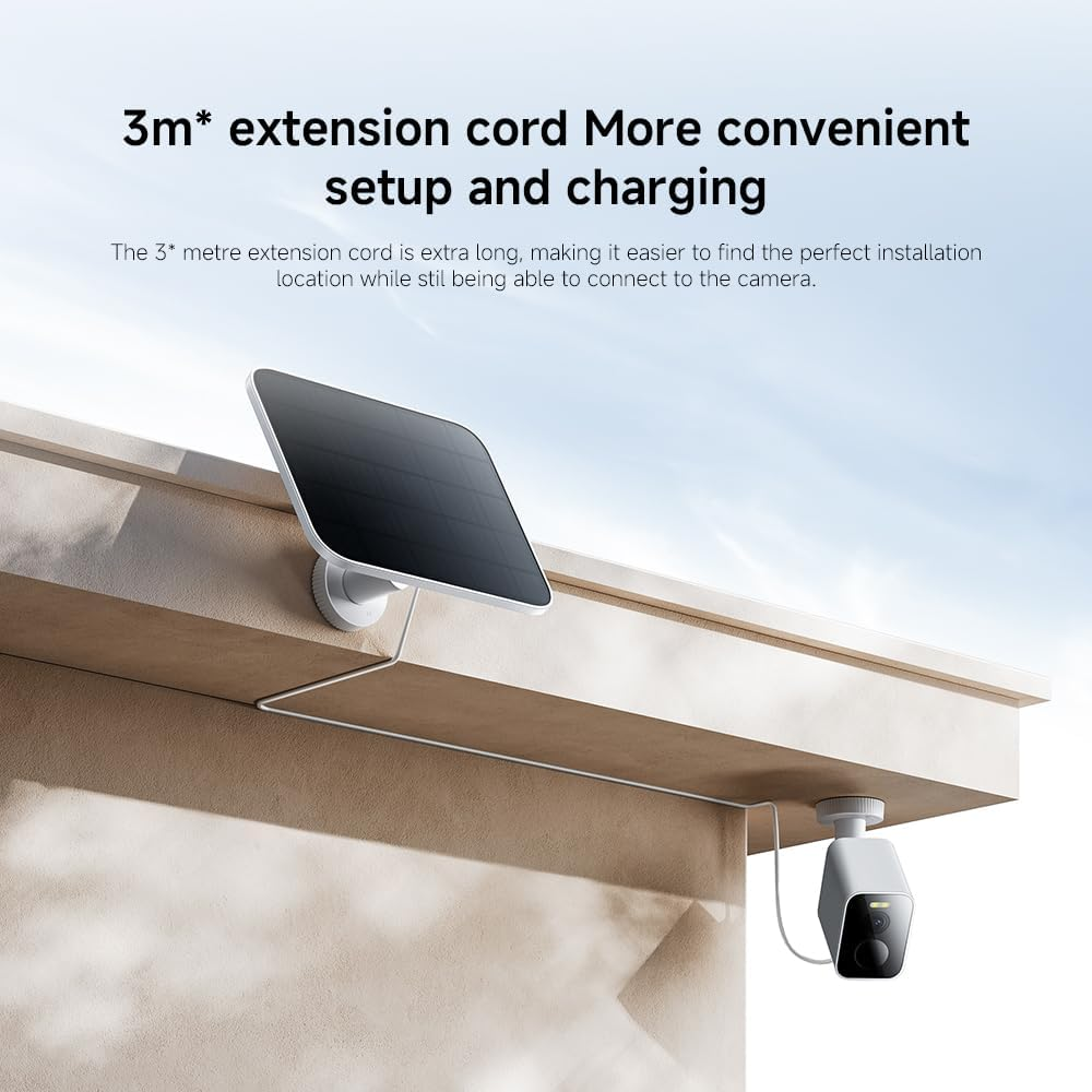 Xiaomi Solar Panel for Outdoor Camera BW300 and BW500. 5W High Power Load, USB-C Waterproof Connector, IP66 Dust and Water-Resistance image number 3