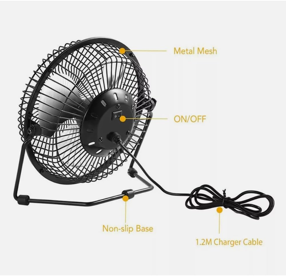 ZONADAH 3.5W 6V Solar Panel & USB Fan, Portable Solar Cooling Kit for Greenhouse, RV, Pet House, Outdoor, Camping, DIY Projects