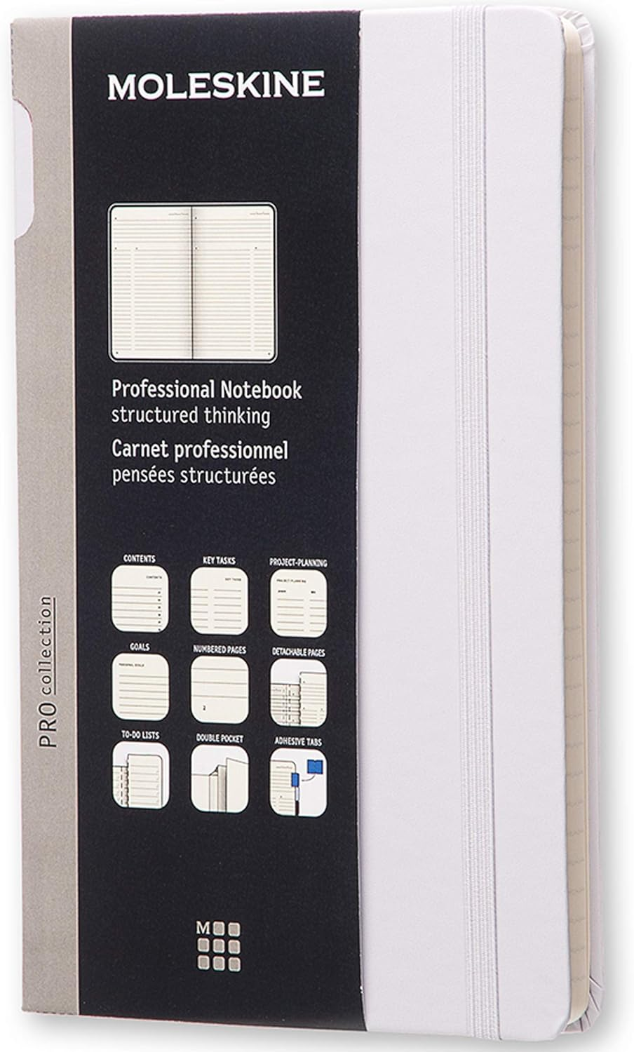 Moleskine - Professional Hard Cover Notebook - Large - Black