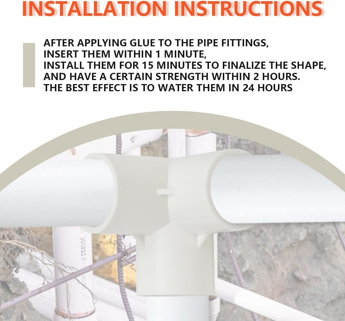 Bwintech 10 Pcs 25 Mm (3/4 Inch) 3 Way Cubic Tee Connector PVC-U Fitting Elbow Coupling Connector Garden Water Pipe Connection image number 1