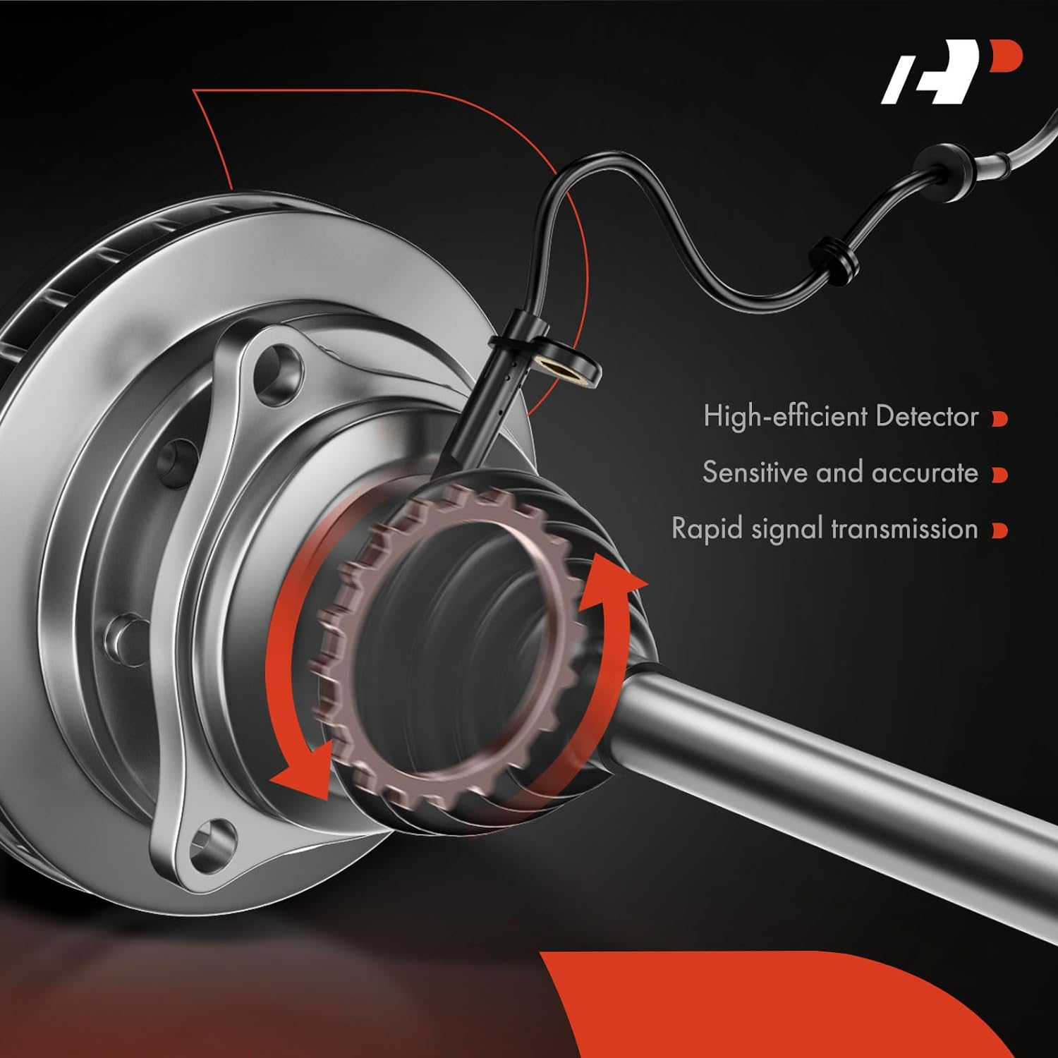 A-Premium ABS Wheel Speed Sensor Compatible with Mercedes-Benz R170 SLK200 2003-2004 SLK230 2001-2004 SLK32 AMG SLK320 Rear Passenger Side image number 5