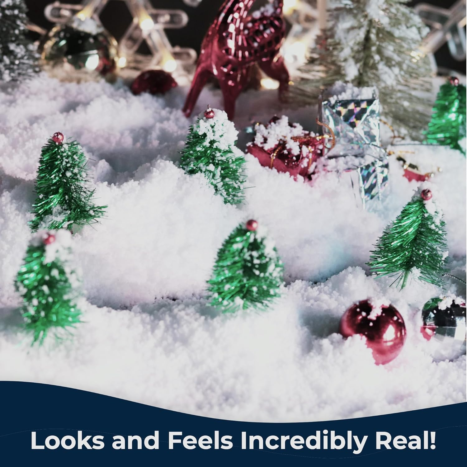 Let It Snow Instant Fake Snow Powder &ndash; Made in the USA, Perfect for Kids, Holiday Decorations, Sensory Play, and Slime &ndash; 10 Pack, Makes 10 Gallons Snow image number 5