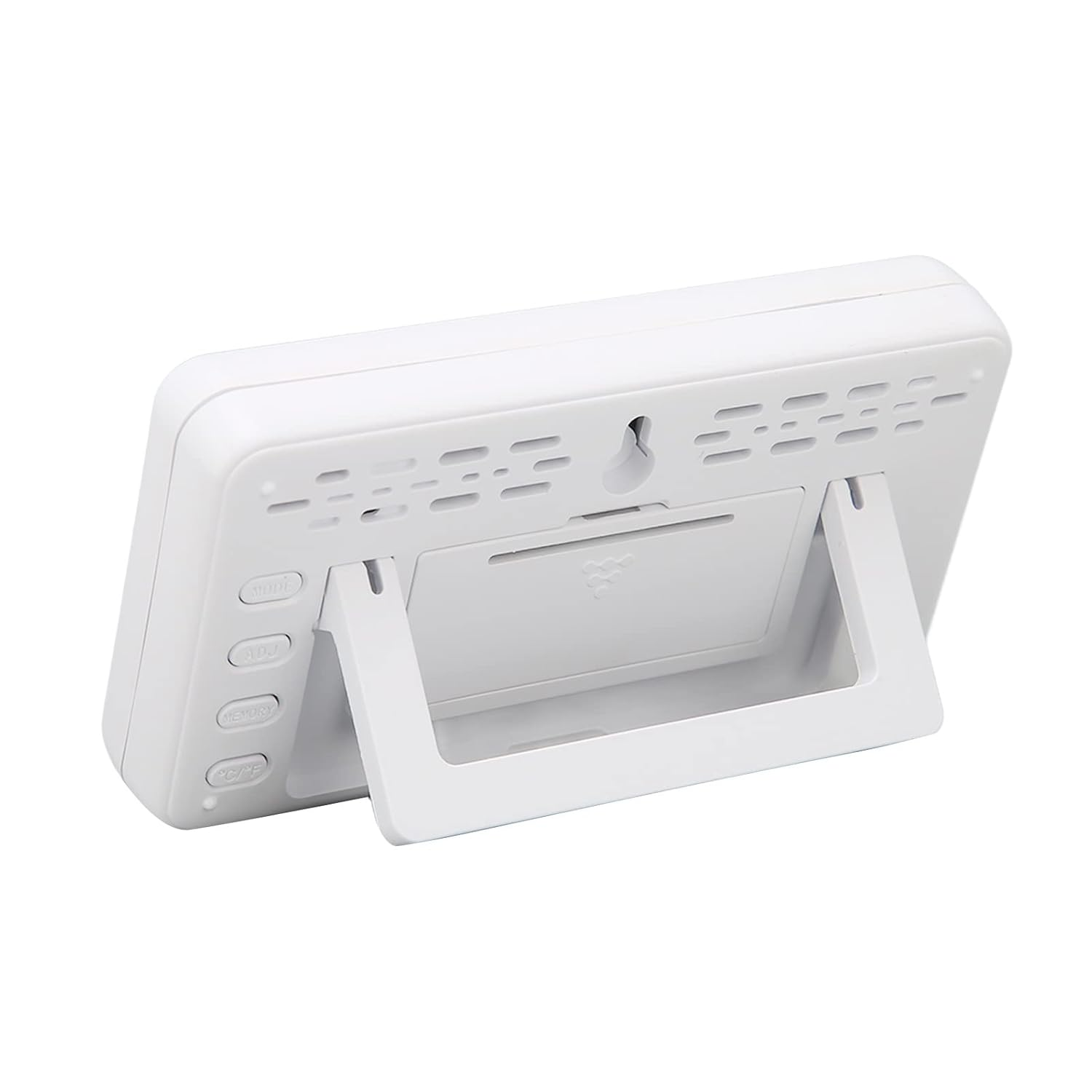 CHICIRIS Digital Hygrometer Thermometer, Mini Indoor Temperature Humidity Monitor Clock with Comfort Indicator, Max Min Record and LCD Display image number 1