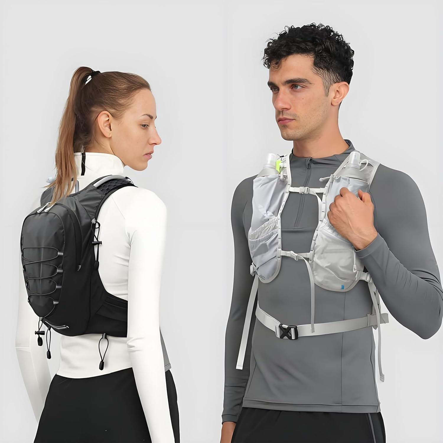 Running Hydration Vest for Men Women Water Backpack for Running 3L Running Hydration Pack for Trail Running Marathon Race Hiking image number 4
