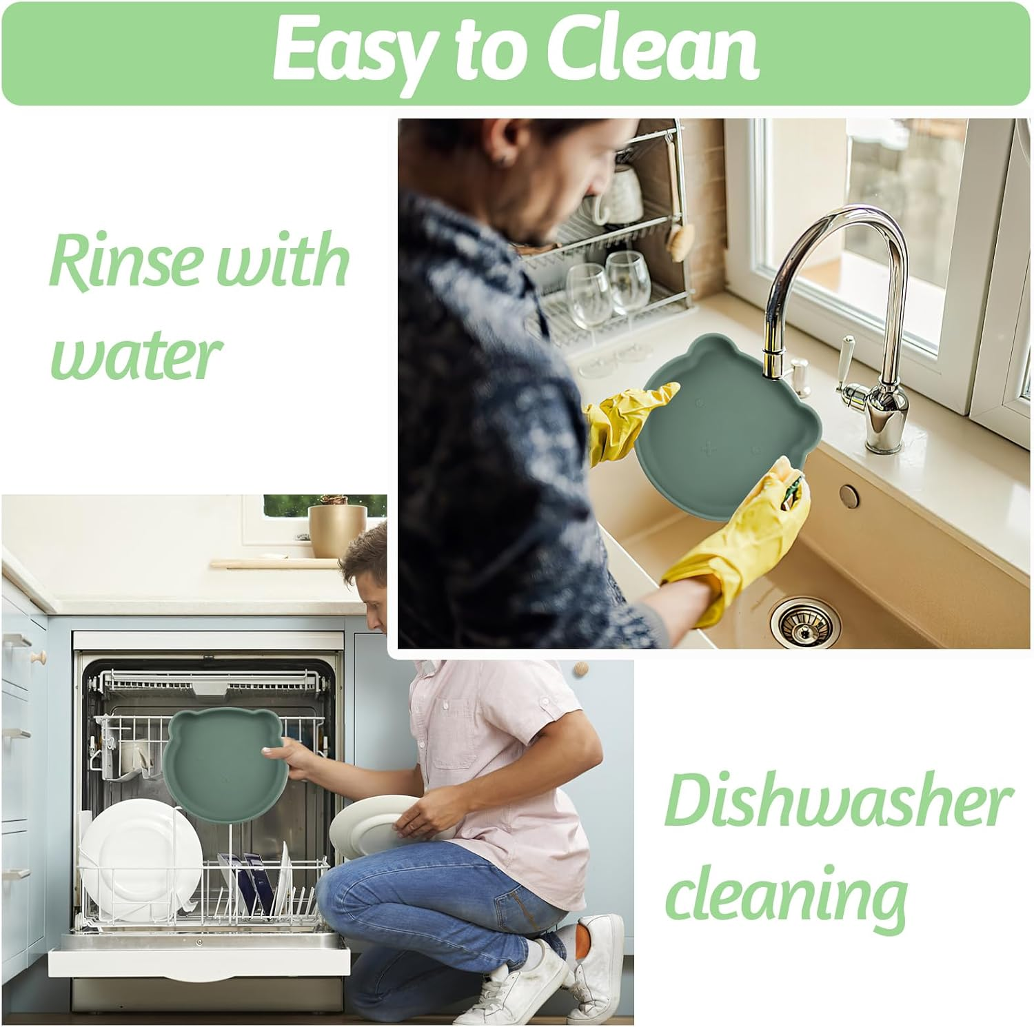 Cat Bowl, Flat Cat Bowl, Cat Feeding Bowl, Flat Cat Bowl, Silicone Bowl, Cat Drinking Bowl, Cat Bowl, Cat Food, Water Bowl for Dogs, Cats, Rabbits