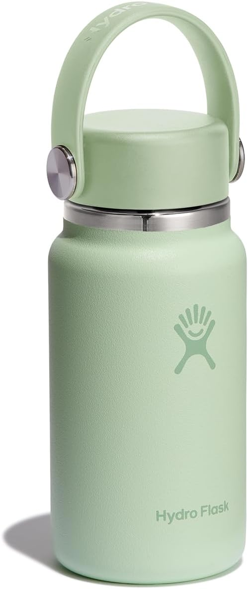 Hydro Flask Micro Bottle - Insulated Mini Leak Proof Flask for Purse or Pocket in 6.7 Oz Aloe Green image number 6