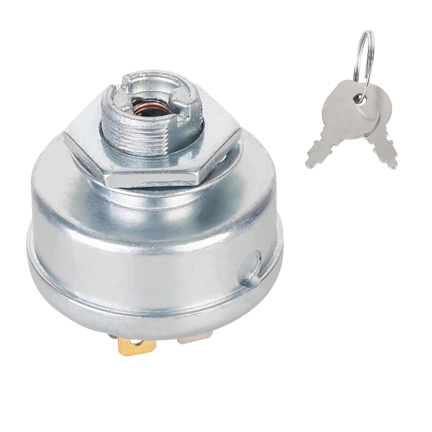 925-0267 STD365402 Craftsmen Riding Lawn Mower Ignition Switch with 3 Position 2 Keys 5 Terminals Fit for MTD Craftsman John Deere Toro Snapper Scag- Replaces 24688 24695 925-0267A 925-0267B 725-026 image number 1