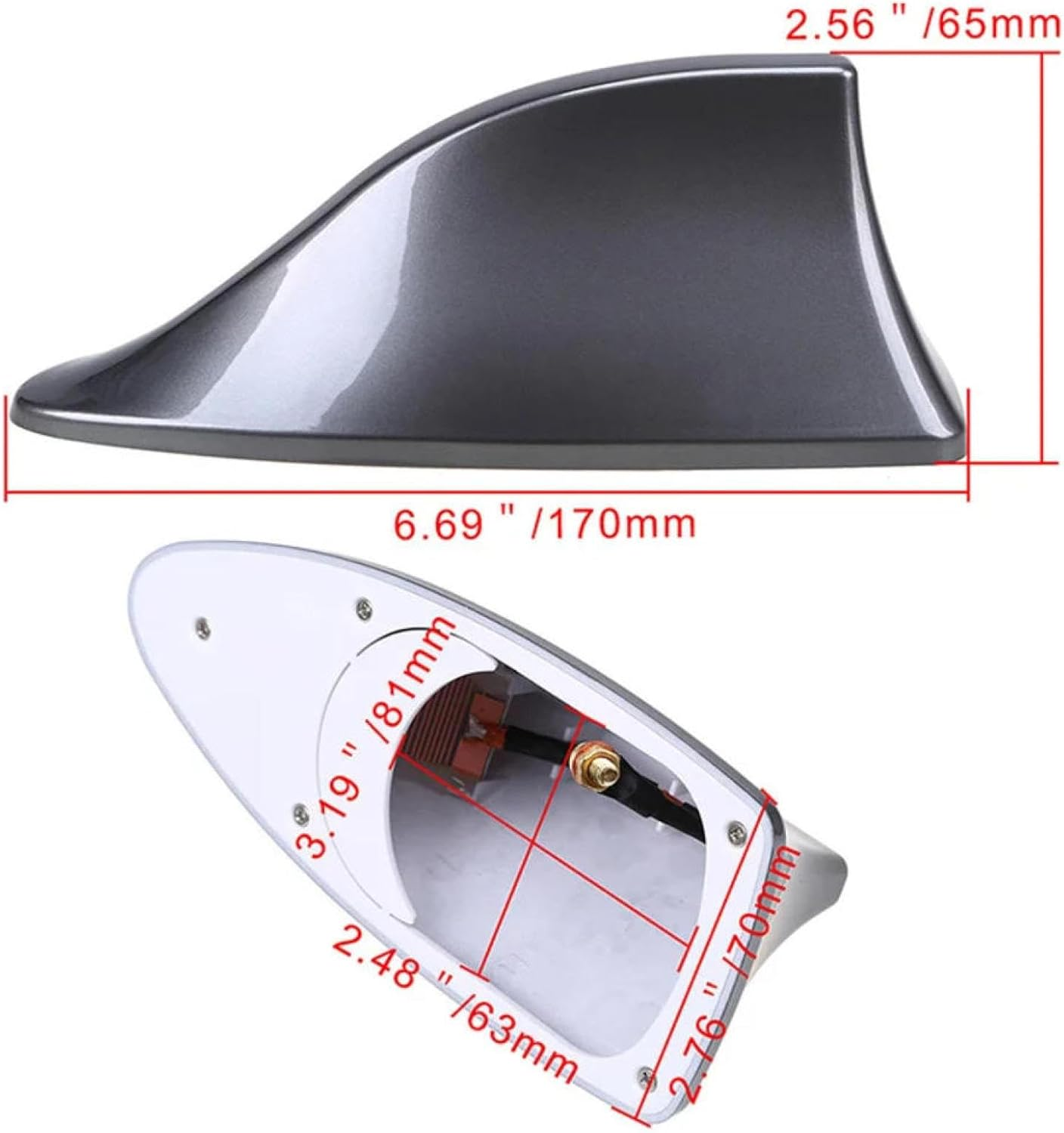For Subaru Outback,Universal Car Shark Shark Fin Antenna Special - Golden image number 7