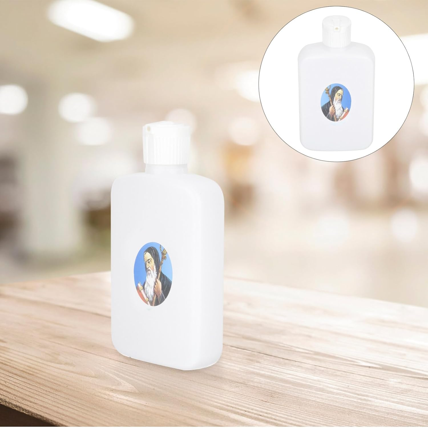 Ciieeo 6Pcs Refillable Holy Water Bottles Plastic Small Water Container for Easter Church Baptism Ceremony image number 6